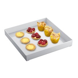 Plastic Tray White 30x30cm (9 Units)
