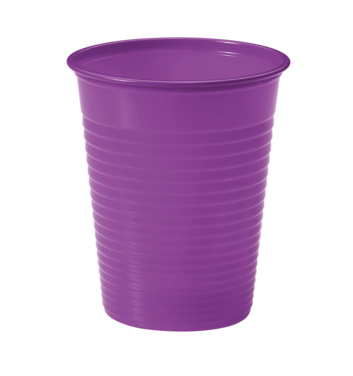Plastic Cup PS Violet 200ml Ø7cm (1500 Units)