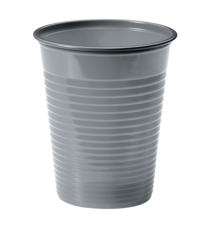 Plastic Cup PS Silver 200ml Ø7cm (1500 Units)