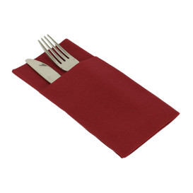 Pocket Fold Airlaid Napkins "Kanguro" Red 40x40cm (30 Units) 