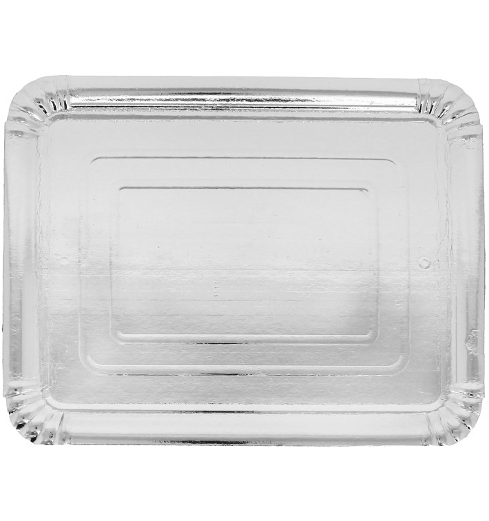 Paper Tray Rectangular shape Silver 25x34cm (400 Units)