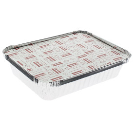 Paper Lid for Foil Pan "6 Cannelloni" 590ml (100 Units)  