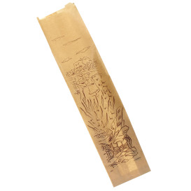 Paper Food Bag "Siega" Kraft 12+9x50cm (100 Units)  