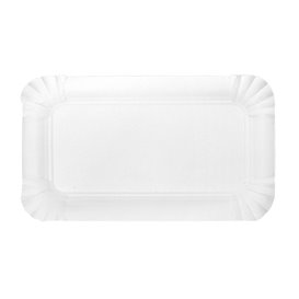 Paper Tray Rectangular shape White 10x16 cm (100 Units)  