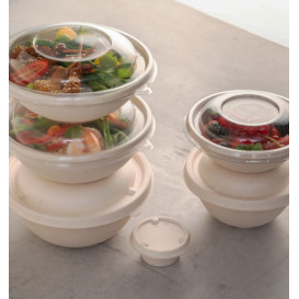 Plastic Lid rPET Crystal for Bowl Ø14x2cm (300 Units)  