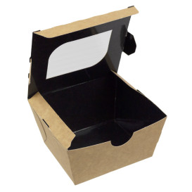 Paper Take-out Container "Premium" 11x10x5,5cm 400ml (10 Units) 
