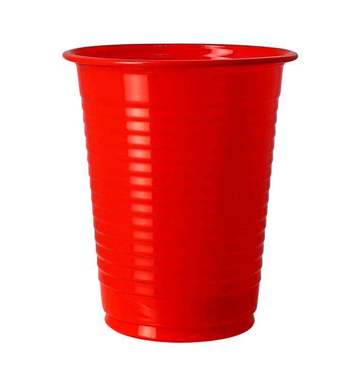 Cornstarch Cup PLA Red 200ml Ø7cm (50 Units)