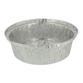 Foil Pan for Roast Chicken Round Shape 1400ml (125 Units)