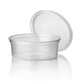 Plastic Deli Container Clear PP 350ml Ø11,5cm (500 Units)