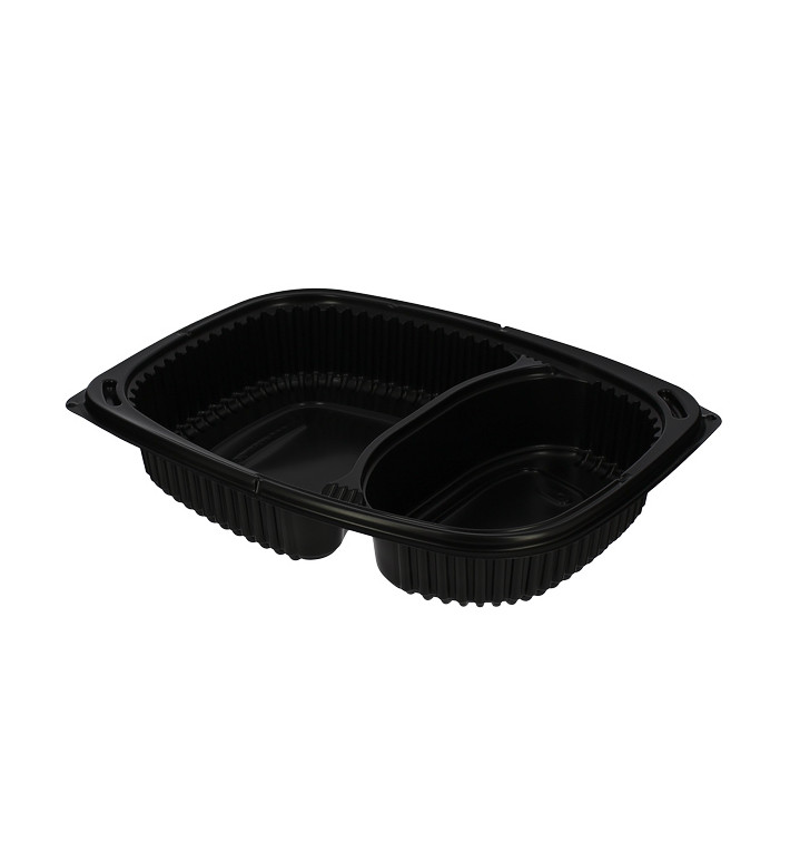 Plastic Container PP Rectangular Shape 2C 1250ml 25,5x18,9x4,5cm (40 Units) 