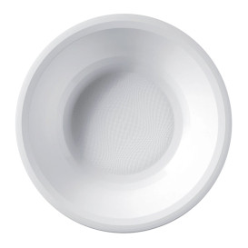 Plastic Plate Deep White "Round" PP Ø19,5 cm (25 Units) 
