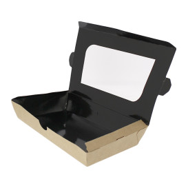 Paper Take-out Container "Premium" 19x10x3,5cm 480ml (400 Units)