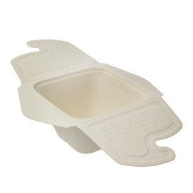 Package Sugarcane Box to Go 13x13x7cm 500ml. (150 Units)