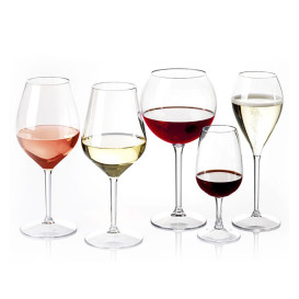 Reusable Plastic Glass Wine "Tritan" 225ml (6 Units)