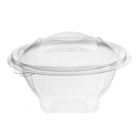 Plastic Salad Bowl APET Round shape Transparente 250ml Ø12cm (60 Units)  