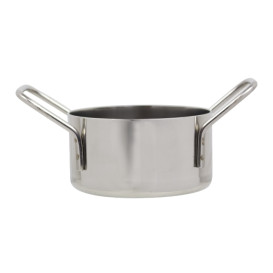 Serving Mini Cooking Pot Bowl Steel Ø8x4,5cm (1 Unit) 