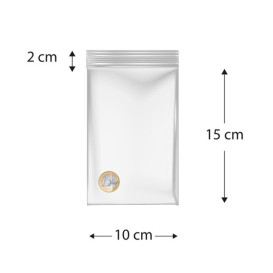 Plastic Zip Bag Seal top 10x15cm G-200 (100 Units)  