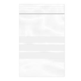 Plastic Zip Bag Seal top Write-On Block 7x10cm G-200 (100 Units)  
