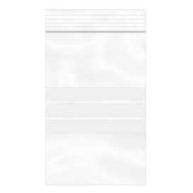 Plastic Zip Bag Seal top Write-On Block 8x12cm G-200 (100 Units)  