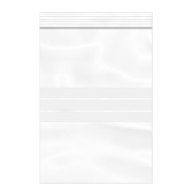 Plastic Zip Bag Seal top Write-On Block 18x25cm G-200 (100 Units)  
