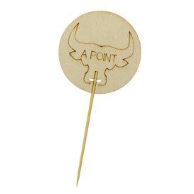 Bamboo Cooking Stick “A Point” 9cm (1200 Units)