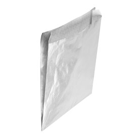 Silver Greaseproof Aluminum Foil 22,3*20+5cm (250 Units)