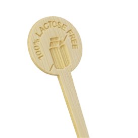 Lactose Free Bamboo Food Marker 10cm (50 Units) 