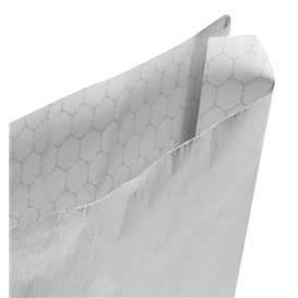 Silver Greaseproof Aluminum Foil Bag 22,3+5x20cm (2000 Units)