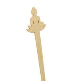Bamboo Stirrer “Bouddha 1” for Drink 18cm (50 Units) 